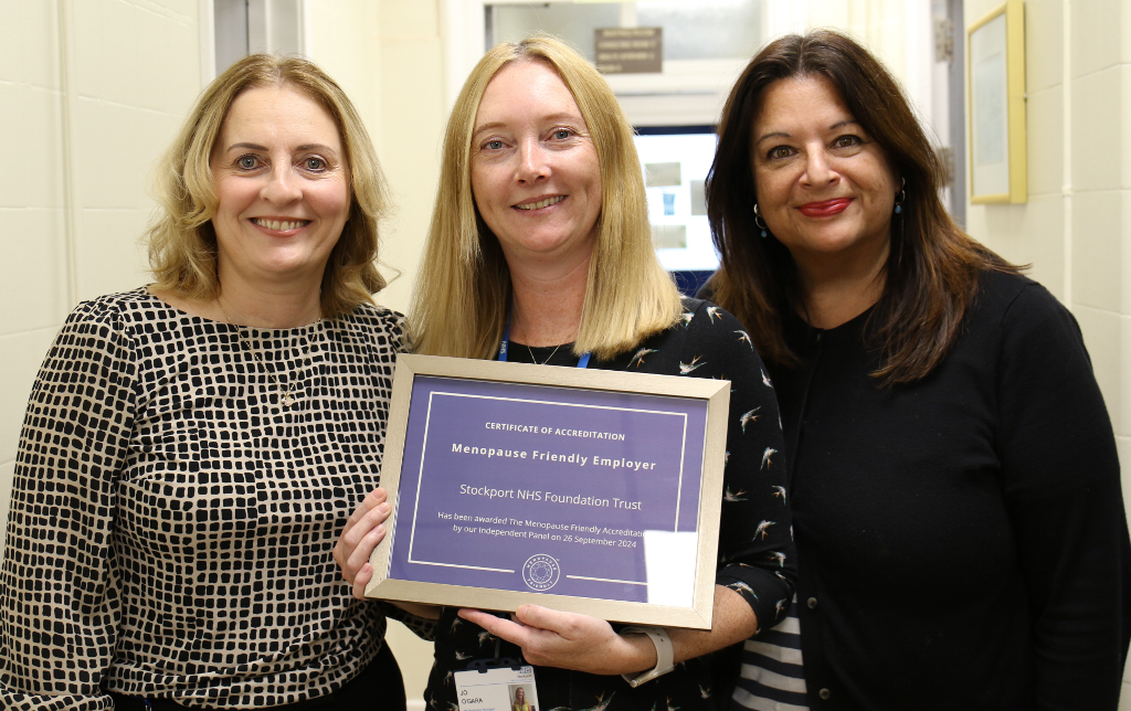 Stockport NHS Foundation Trust awarded Menopause Friendly Accreditation