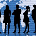 business, globalisation, business people, networking, worldwide, blue global